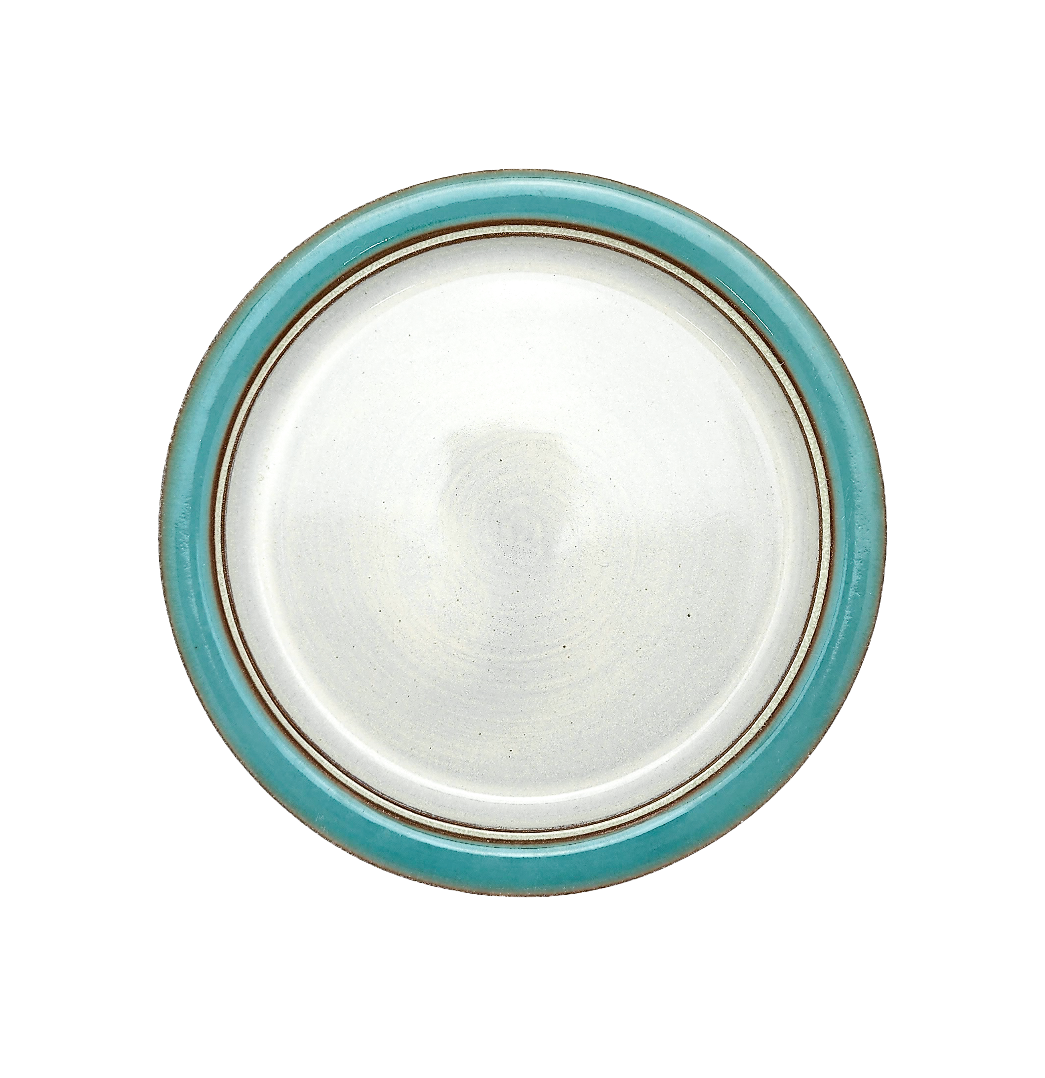 Image Description for Dinner Plate (10") in Sky Blue: A dinner plate from Clinton Pottery's Handmade Dinnerware Collection, featuring a serene and vibrant "Sky Blue" glaze. The 10-inch plate showcases a glossy finish with hues reminiscent of clear blue skies. Its generous size is perfect for serving substantial meals with a touch of tranquil elegance.