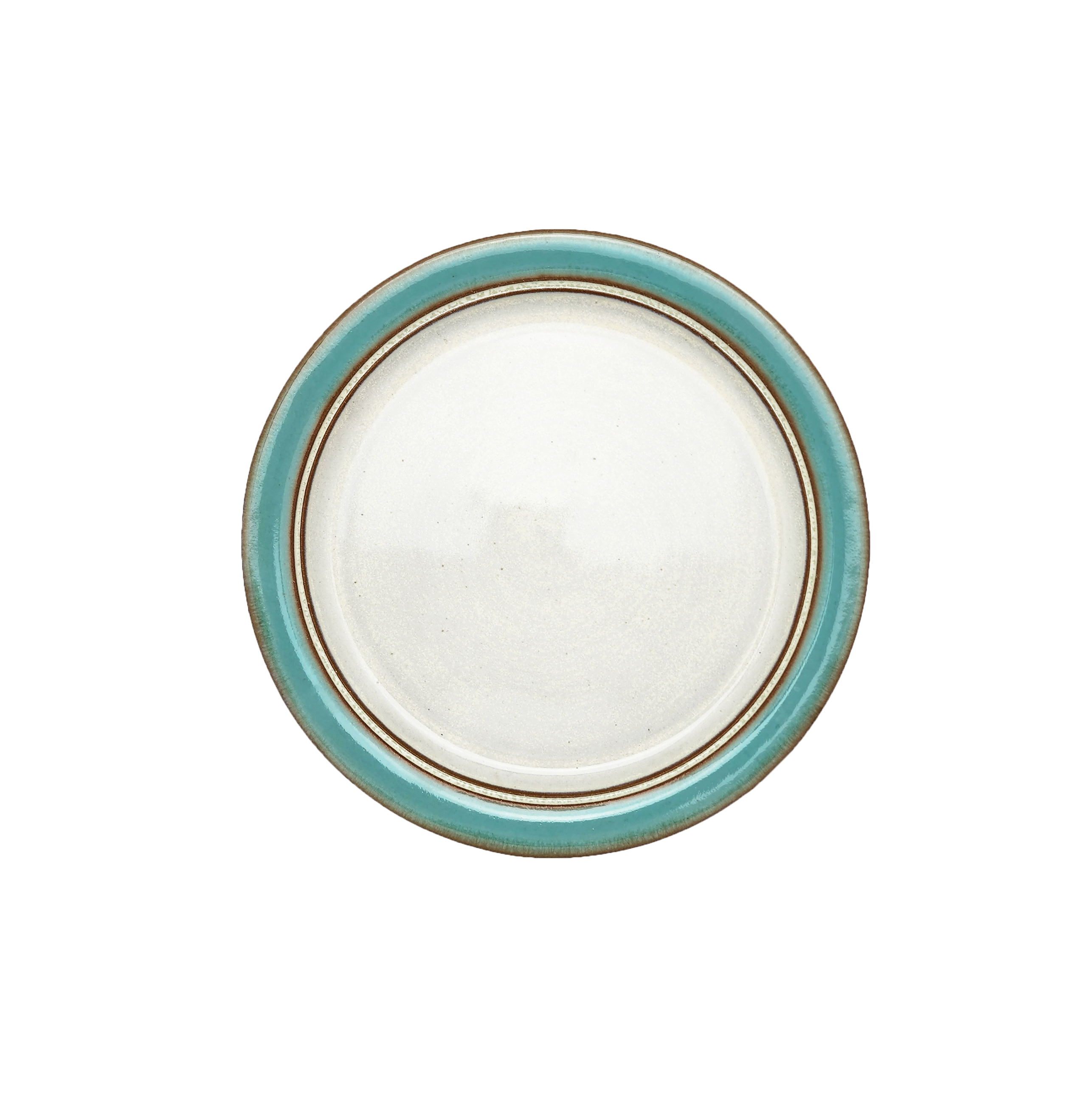 Image Description for Lunch Plate (8.5") in Sky Blue: A lunch plate from Clinton Pottery's Handmade Dinnerware Collection, featuring a serene and vibrant "Sky Blue" glaze. The 8.5-inch plate displays a glossy finish with tones reminiscent of a bright, sunny day. Its versatile size is ideal for serving smaller meals or appetizers with a hint of peaceful allure.