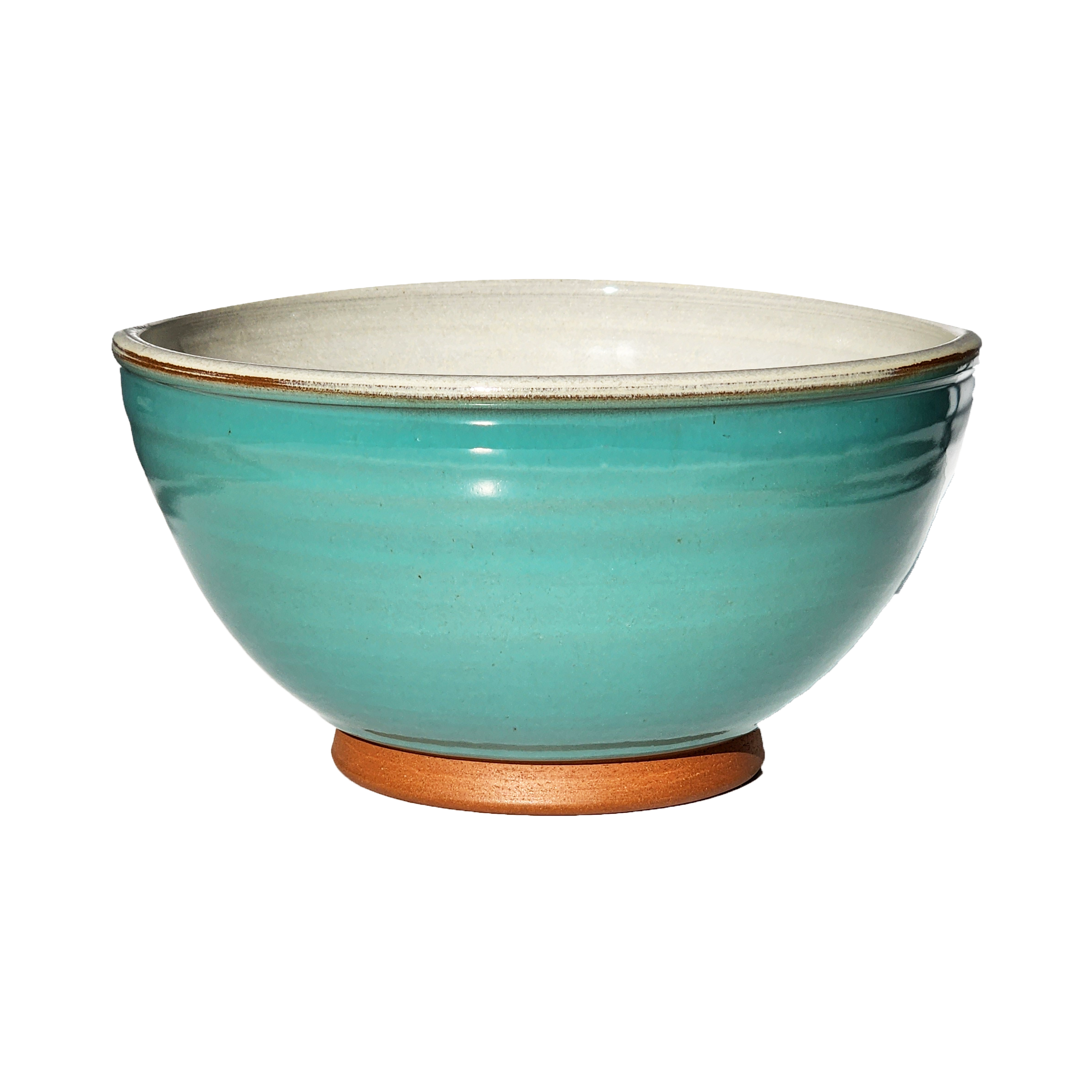 Image: A large mixing bowl in tranquil sky blue, providing ample room with a capacity of 12.5 cups. Bring a sense of calm and serenity to your culinary endeavors.