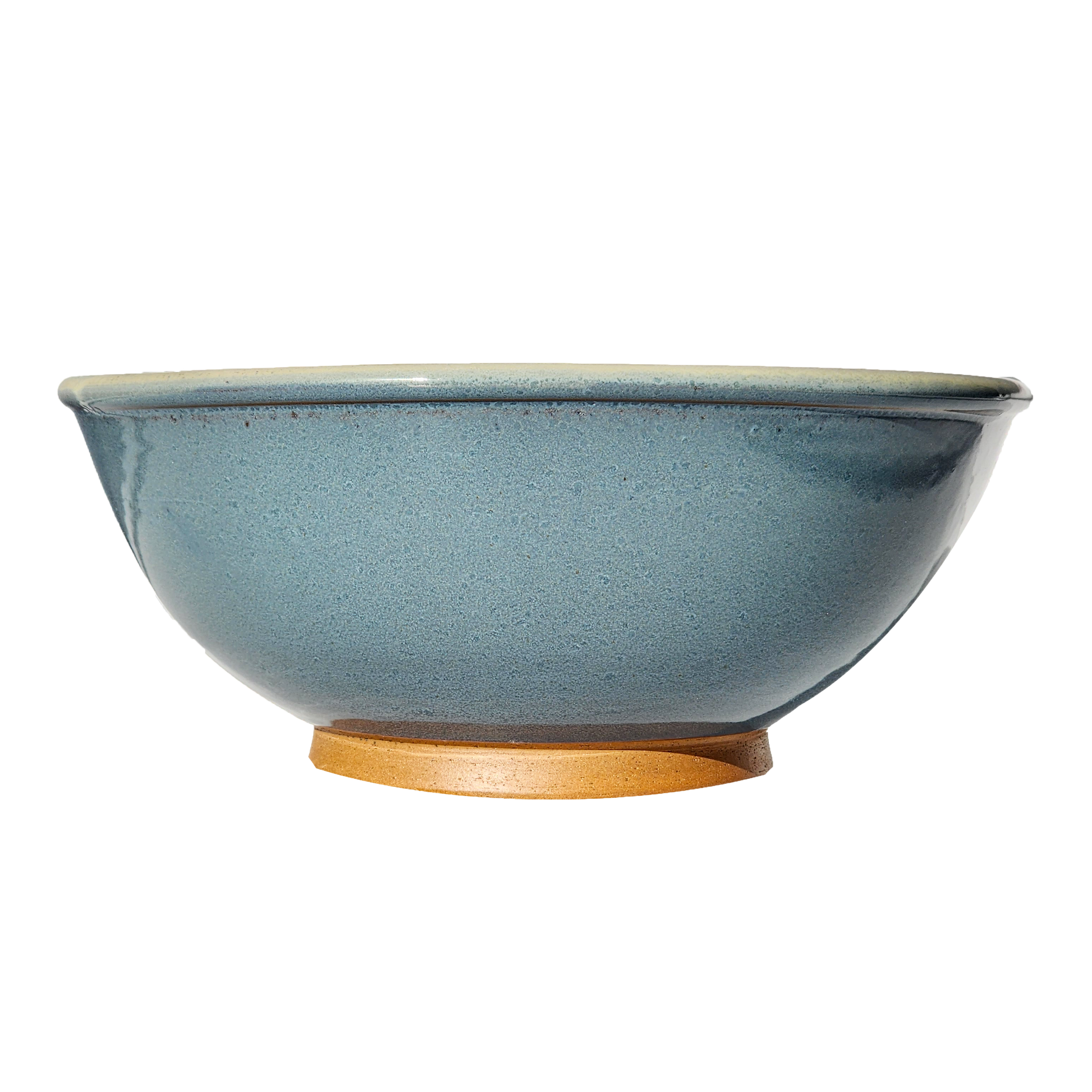 Image: A large mixing bowl in serene light blue, offering generous space with a capacity of 12.5 cups. Add a calming and refreshing vibe to your cooking routine.