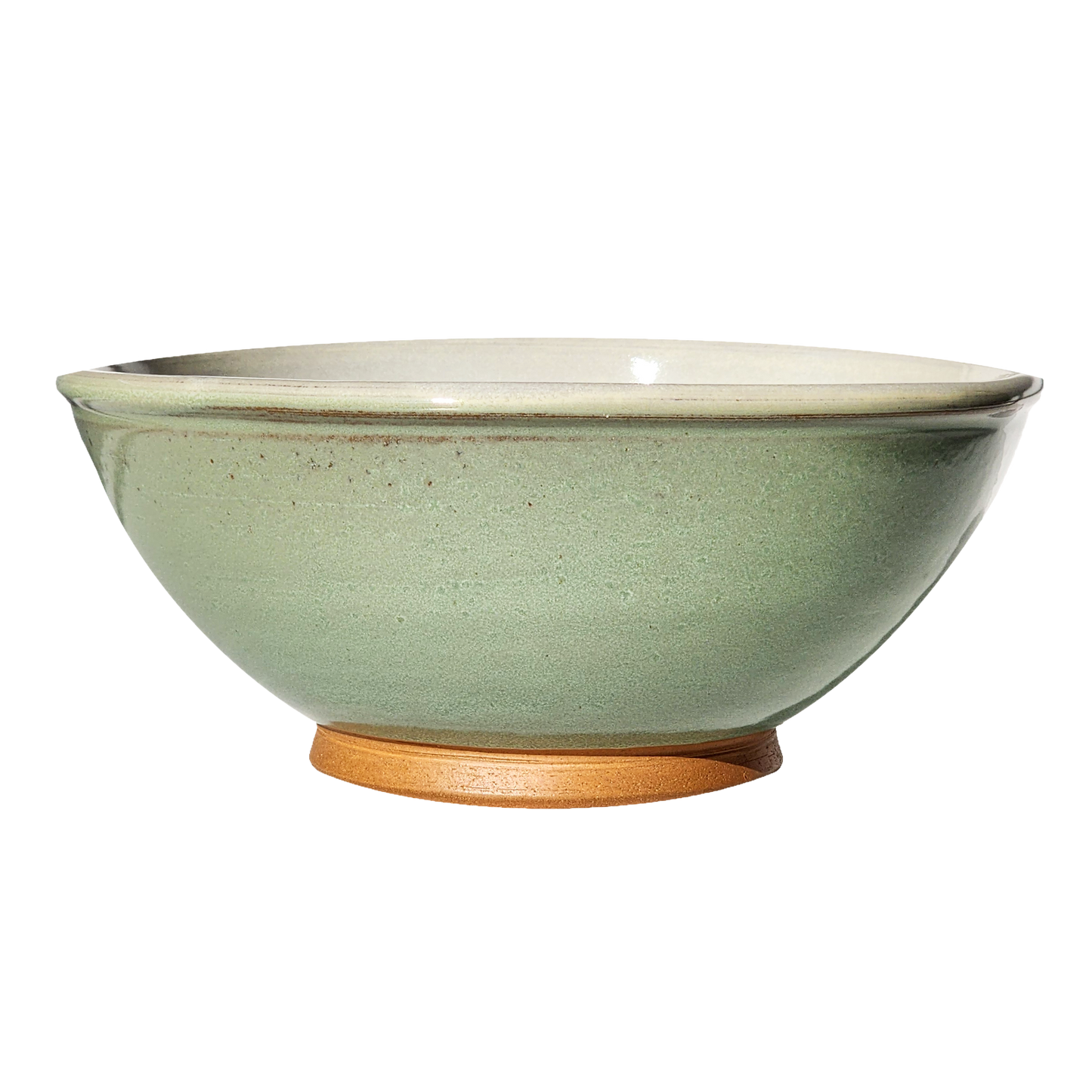 Image: A large mixing bowl in soft light green, providing ample room with a capacity of 12.5 cups. Infuse your kitchen with a sense of tranquility and freshness.