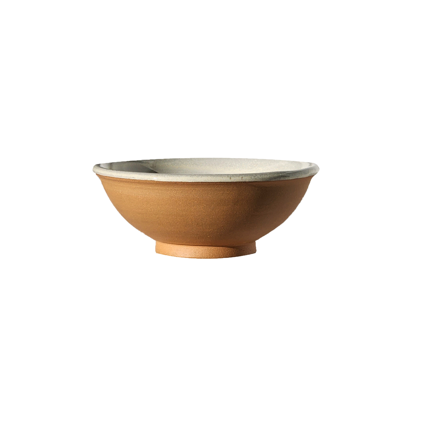 Image: A small mixing bowl in a natural, unglazed finish, offering a capacity of 2.25 cups. Ideal for ingredients, snacks, or condiments, this bowl exudes rustic charm and simplicity in your kitchen.