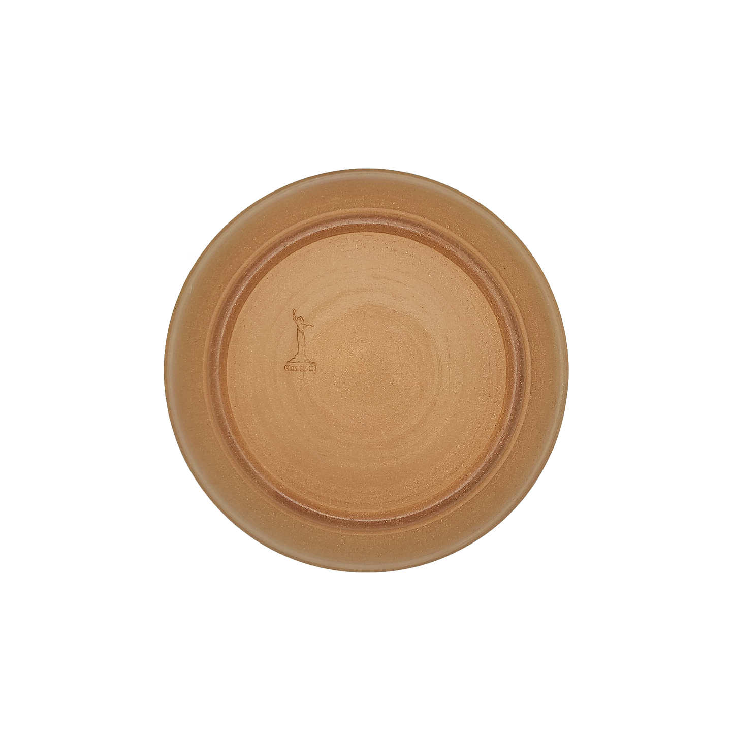 Image: A small pasta dish with a diameter of 8.5 inches, created by Clinton Pottery, featuring a natural glaze. The earthy tones of the natural glaze give the dish a rustic and organic appearance, perfect for serving your favorite pasta dishes with a touch of simplicity and elegance.