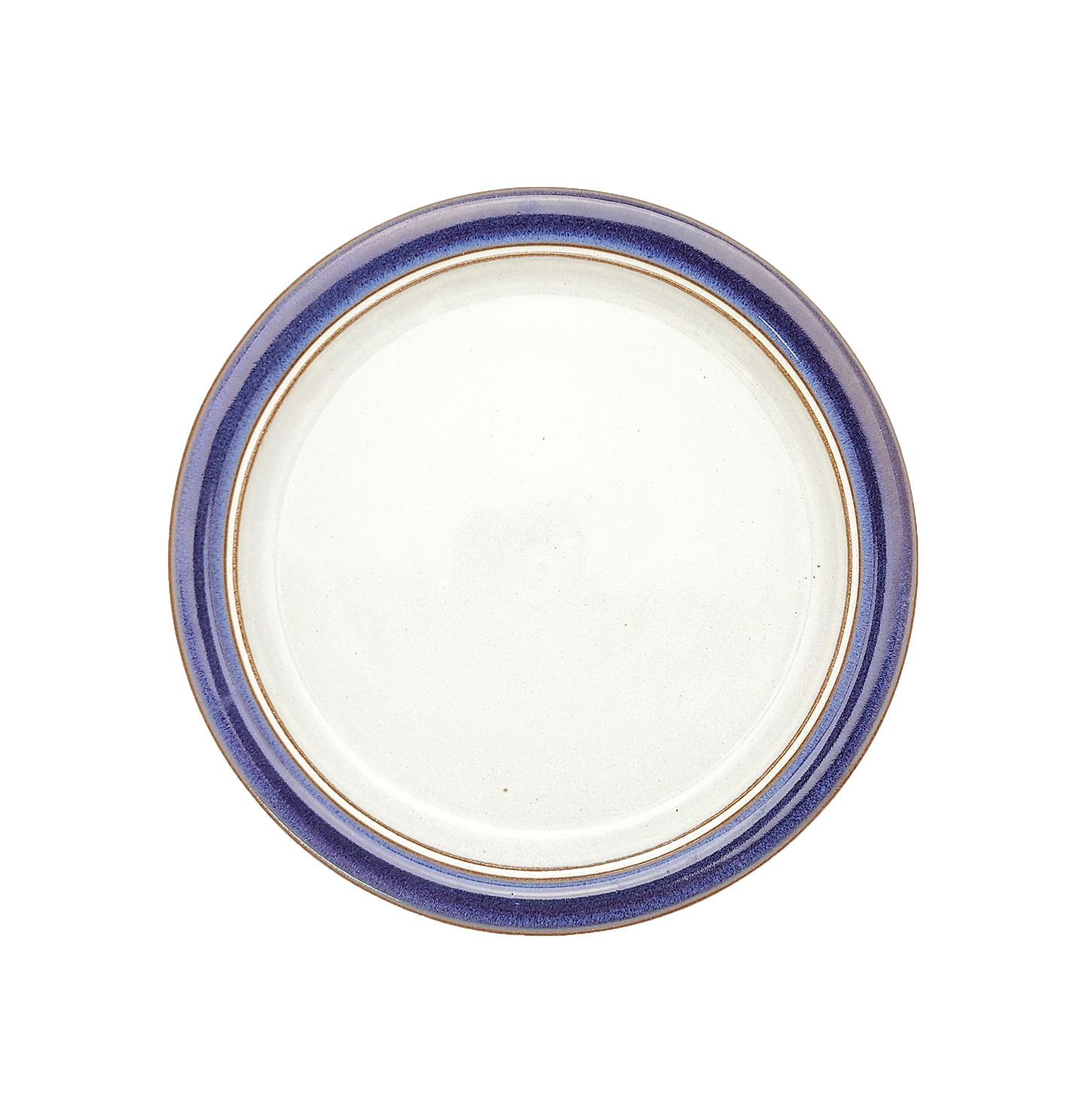 Image Description: A regal purple dinner plate from Clinton Pottery's Handmade Dinnerware Collection. The 10-inch plate showcases a rich and vibrant glaze, adding a touch of royalty to your dining setting. Its ample size makes it an ideal choice for serving a delightful dinner with a splash of bold and luxurious color.