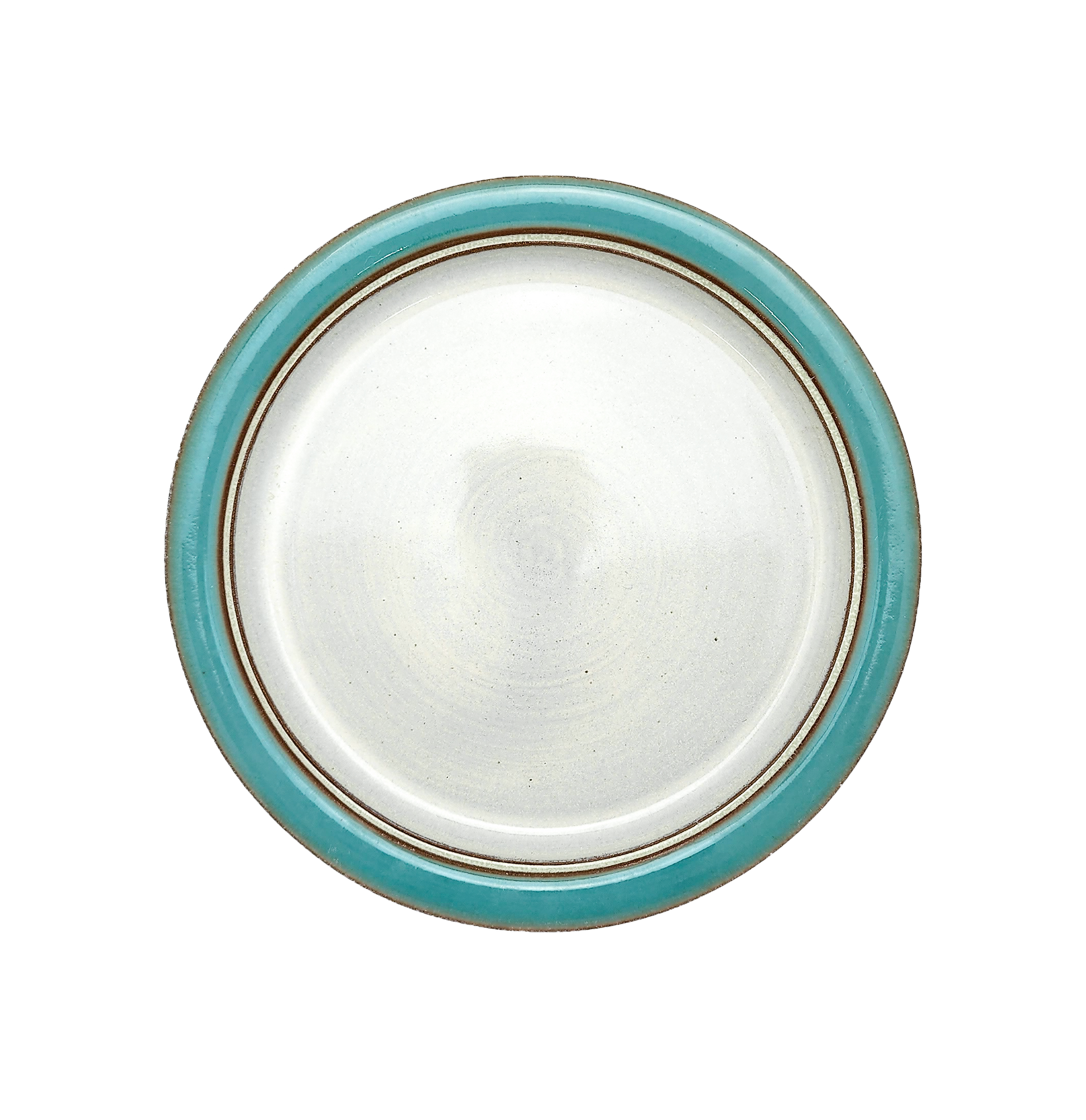Image Description for Dinner Plate (10") in Sky Blue: A dinner plate from Clinton Pottery's Handmade Dinnerware Collection, featuring a serene and vibrant "Sky Blue" glaze. The 10-inch plate showcases a glossy finish with hues reminiscent of clear blue skies. Its generous size is perfect for serving substantial meals with a touch of tranquil elegance.