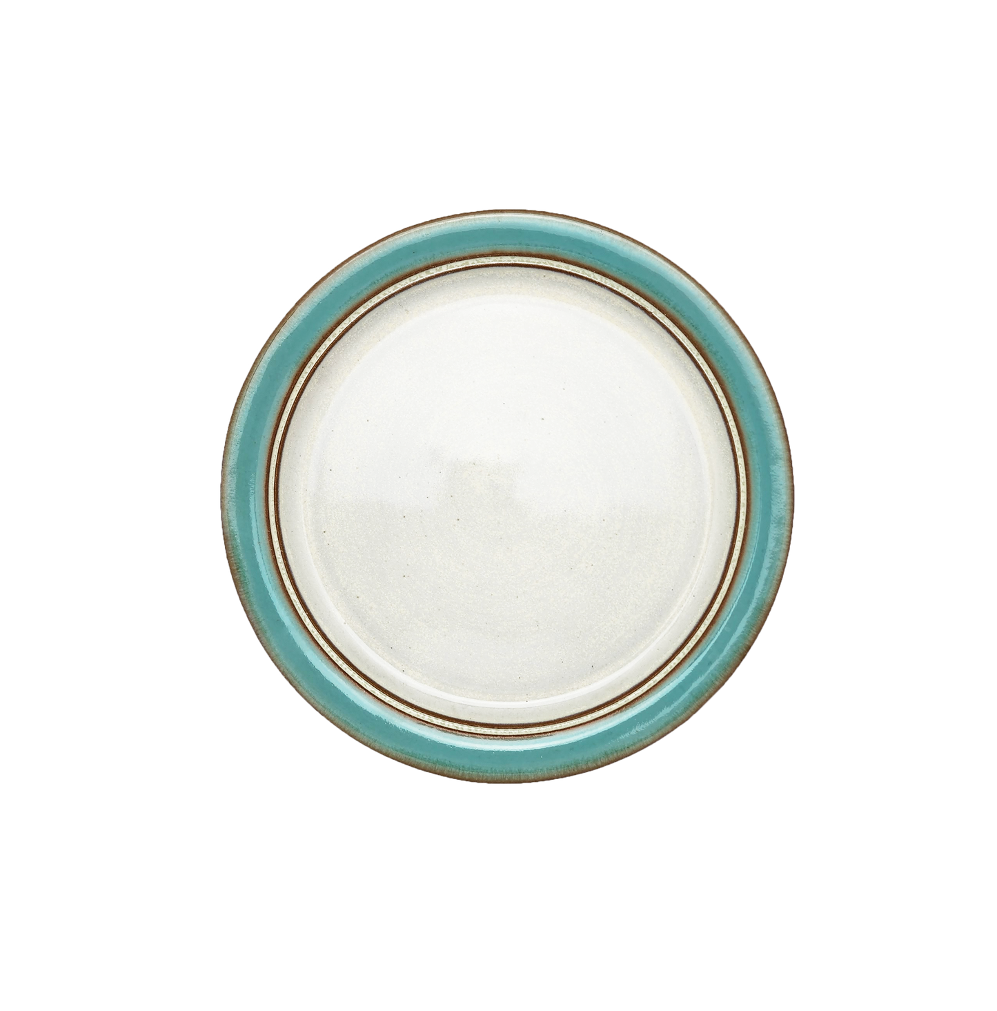 Image Description for Lunch Plate (8.5") in Sky Blue: A lunch plate from Clinton Pottery's Handmade Dinnerware Collection, featuring a serene and vibrant "Sky Blue" glaze. The 8.5-inch plate displays a glossy finish with tones reminiscent of a bright, sunny day. Its versatile size is ideal for serving smaller meals or appetizers with a hint of peaceful allure.