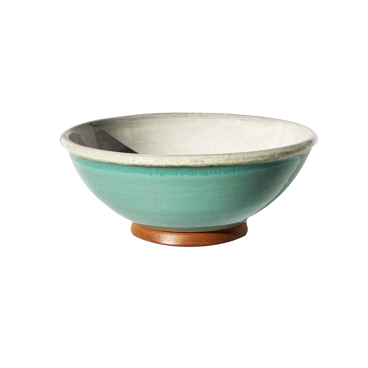 Image: A medium mixing bowl in tranquil sky blue, providing a functional capacity of 4 cups. Bring a sense of calmness and serenity to your culinary preparations.