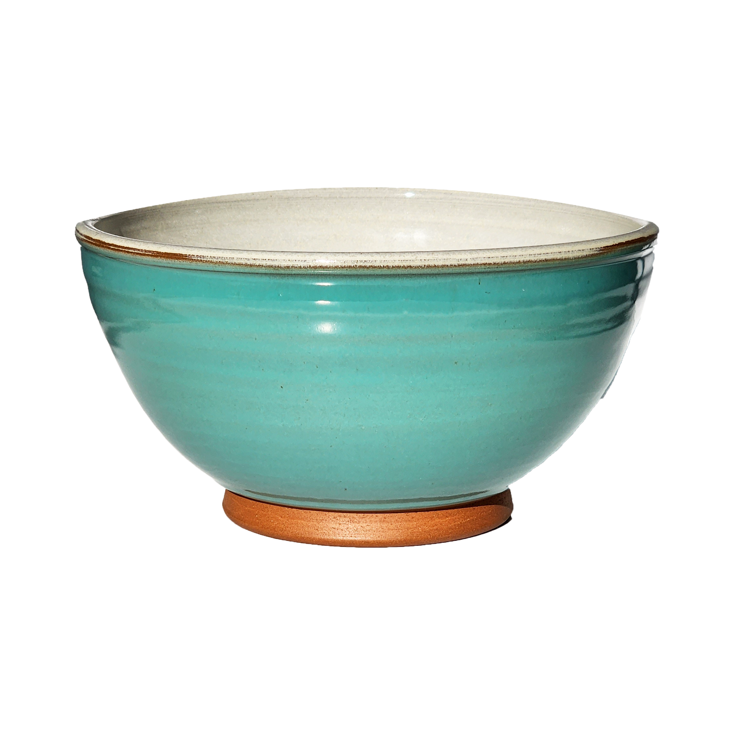 Image: A large mixing bowl in tranquil sky blue, providing ample room with a capacity of 12.5 cups. Bring a sense of calm and serenity to your culinary endeavors.