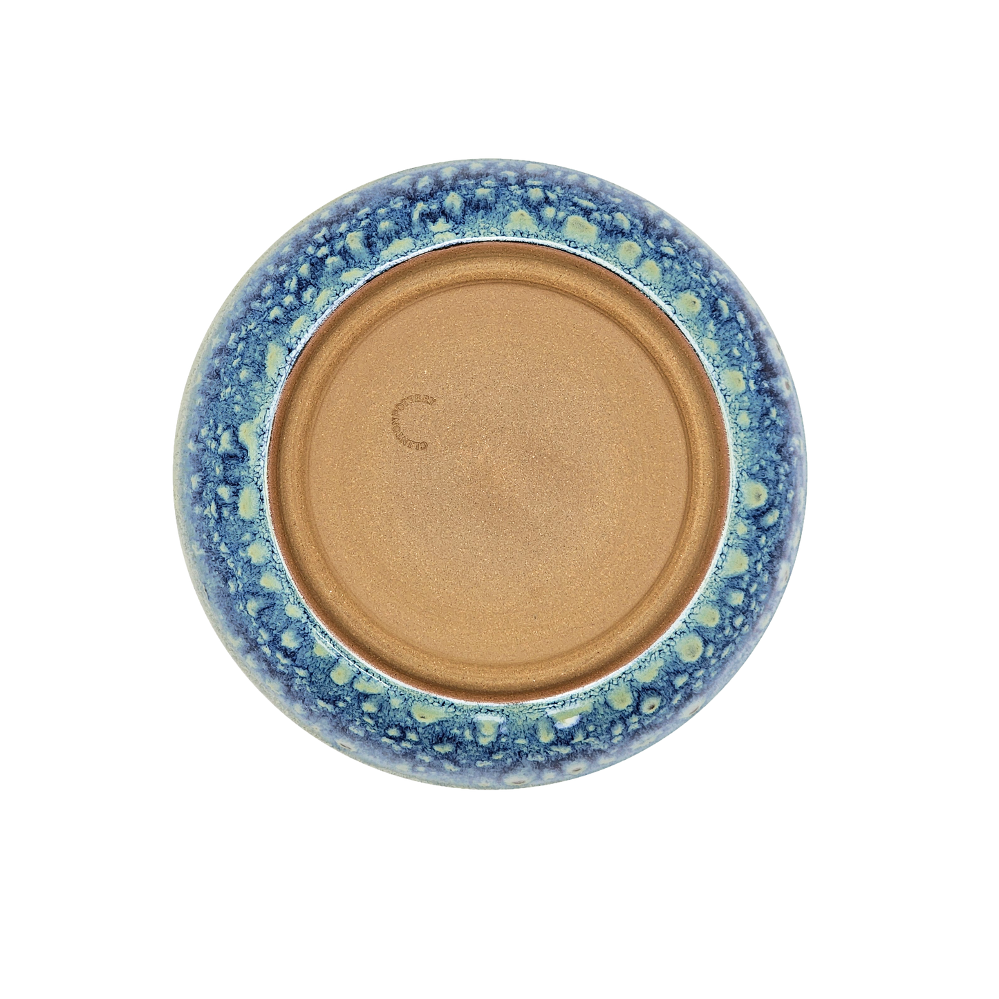  Image Description: A large pasta dish in the "Starry Night" glaze, crafted by Clinton Pottery. With a diameter of 10 inches, this dish features a captivating design reminiscent of a midnight sky filled with twinkling stars. Ideal for serving generous portions of pasta or other delectable meals, adding an elegant touch to any dining experience.
